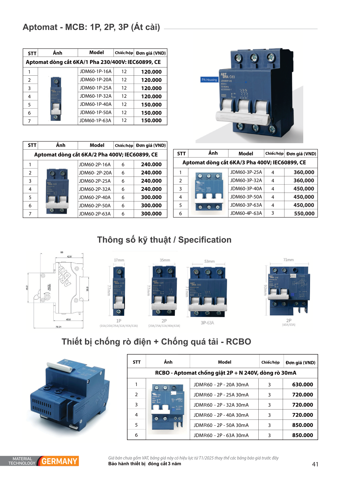 THIẾT BỊ ĐIỆN CHÂU ÂU - ART DNA