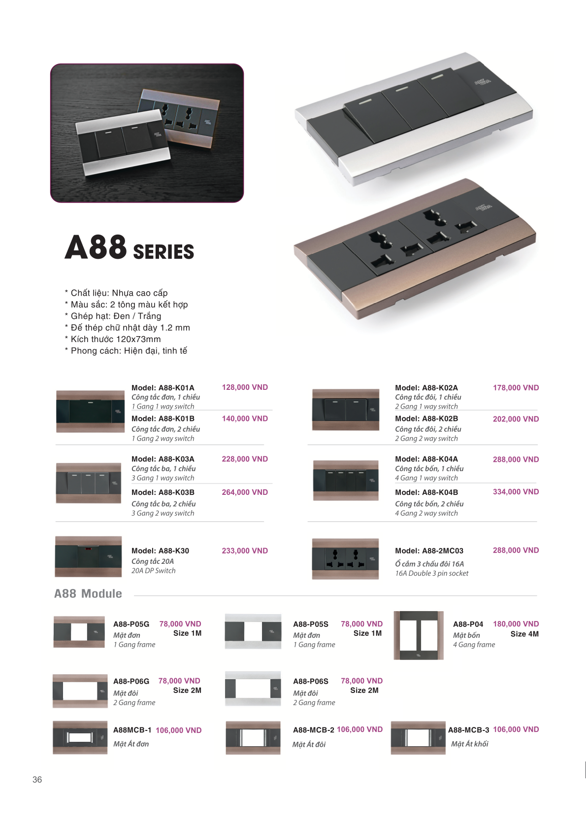 THIẾT BỊ ĐIỆN CHÂU ÂU - ART DNA