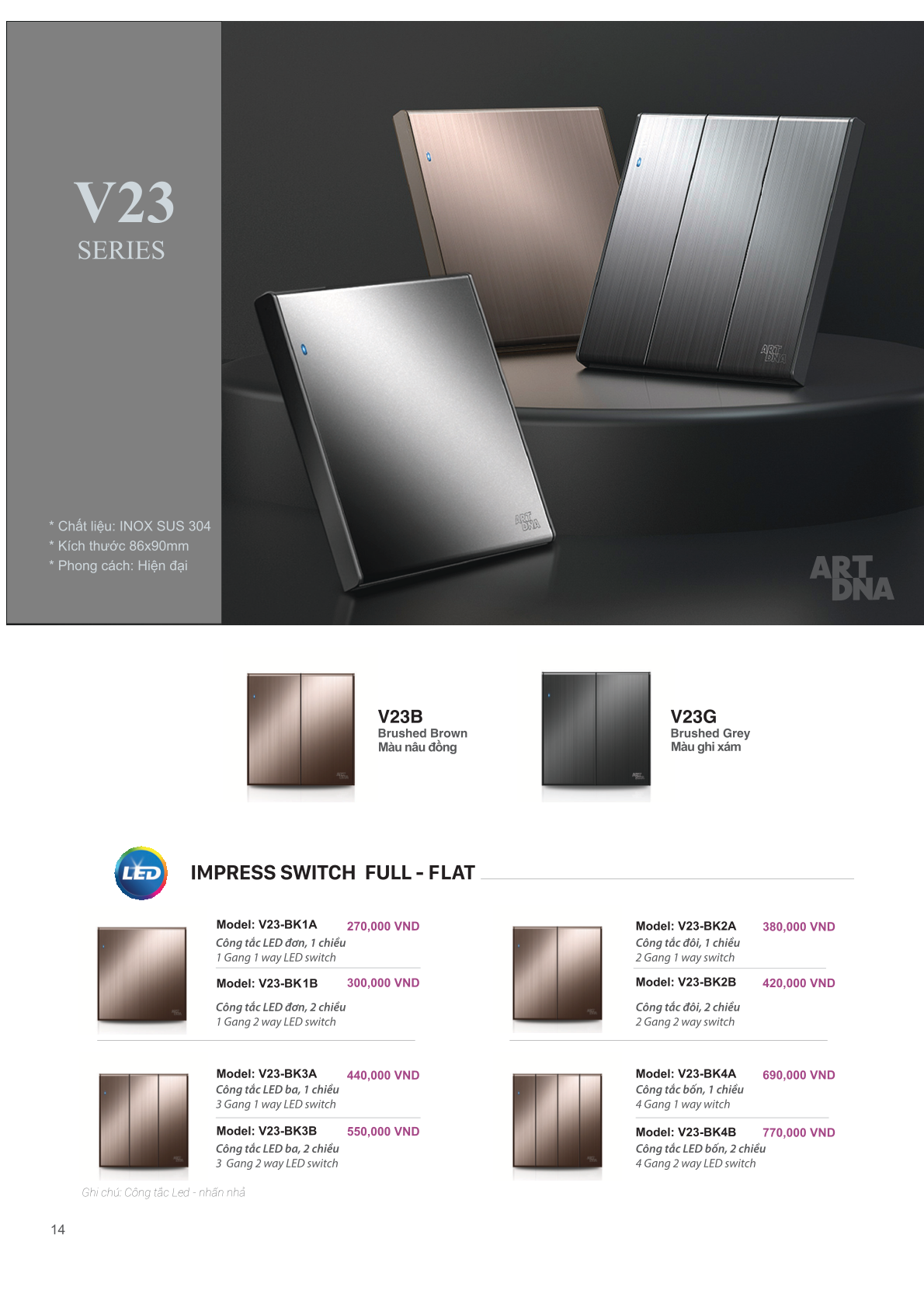 THIẾT BỊ ĐIỆN CHÂU ÂU - ART DNA