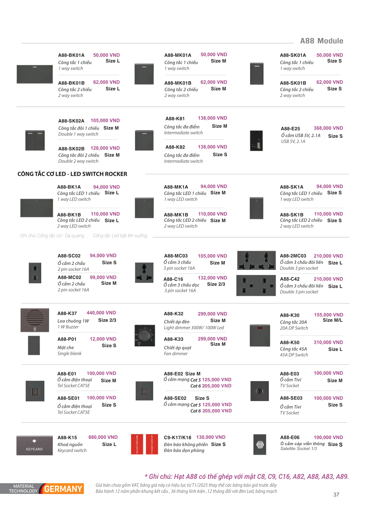 THIẾT BỊ ĐIỆN CHÂU ÂU - ART DNA