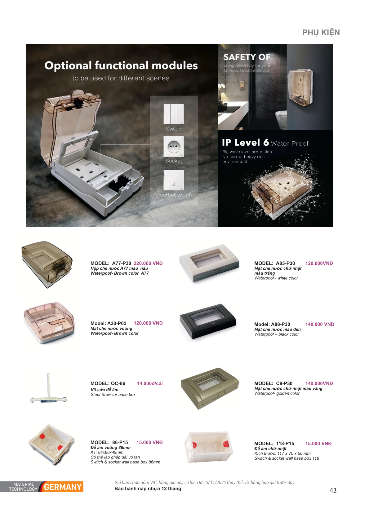 THIẾT BỊ ĐIỆN CHÂU ÂU - ART DNA