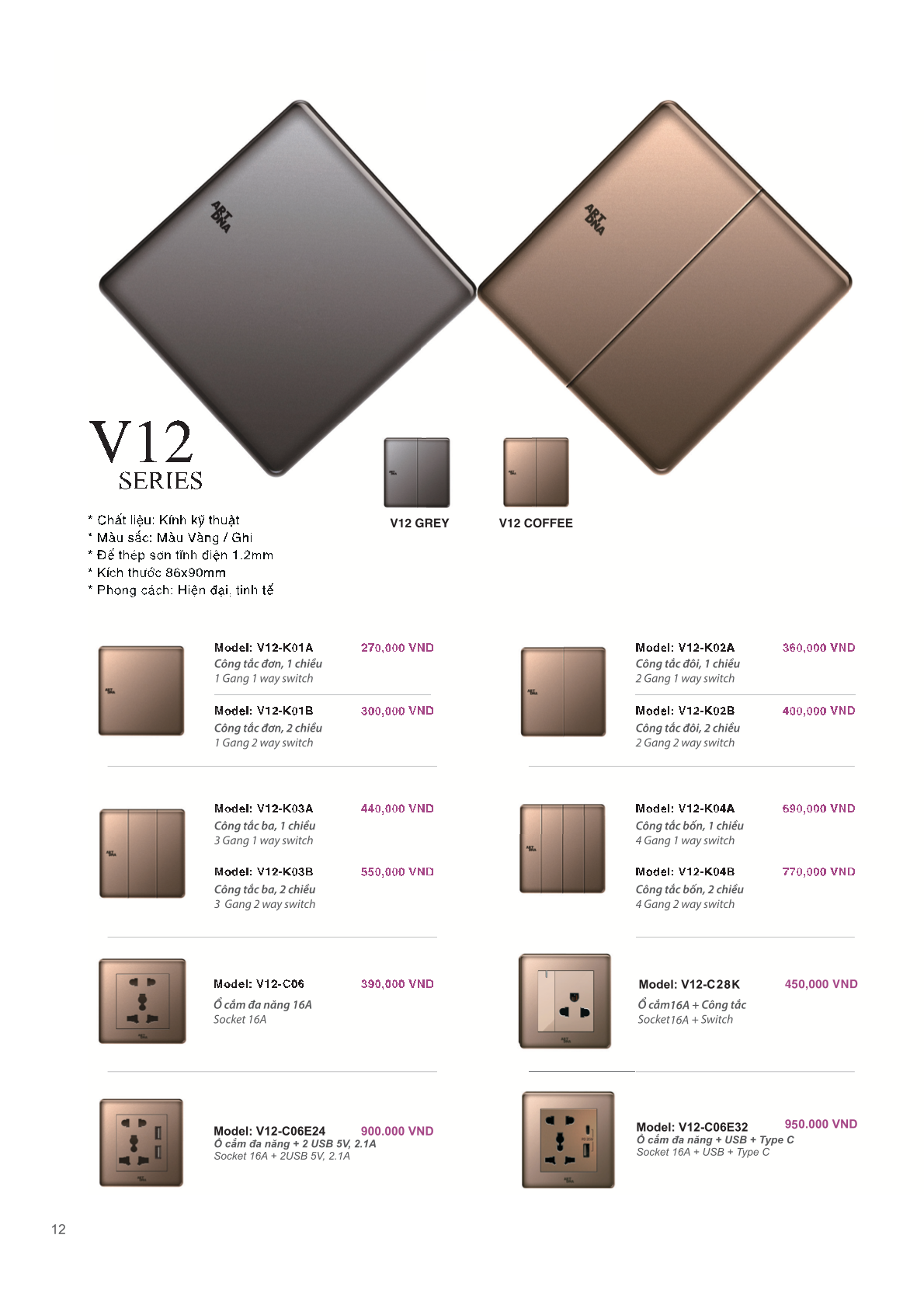 THIẾT BỊ ĐIỆN CHÂU ÂU - ART DNA