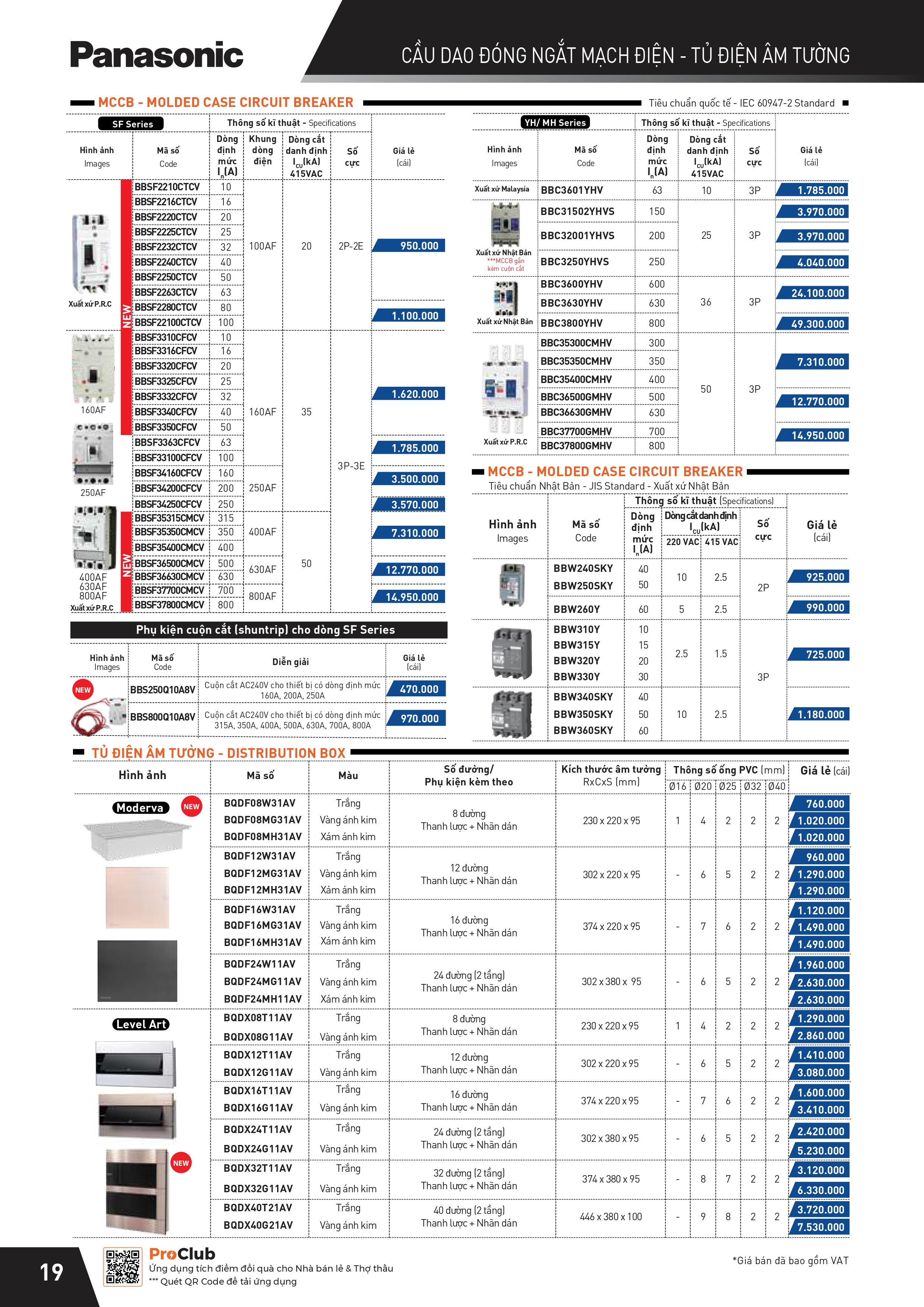 THIẾT BỊ ĐIỆN PANASONIC-NANOCO