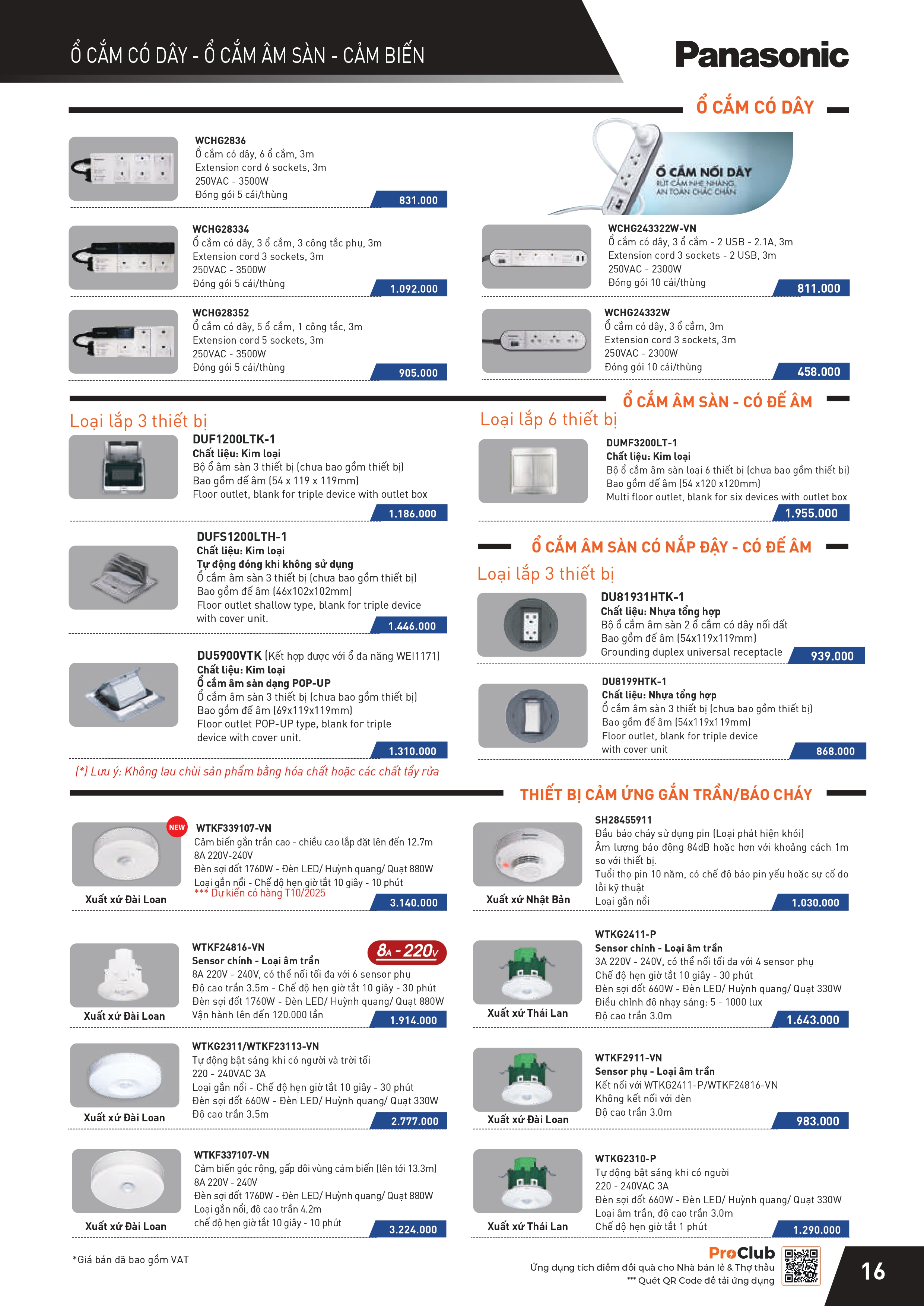 THIẾT BỊ ĐIỆN PANASONIC-NANOCO