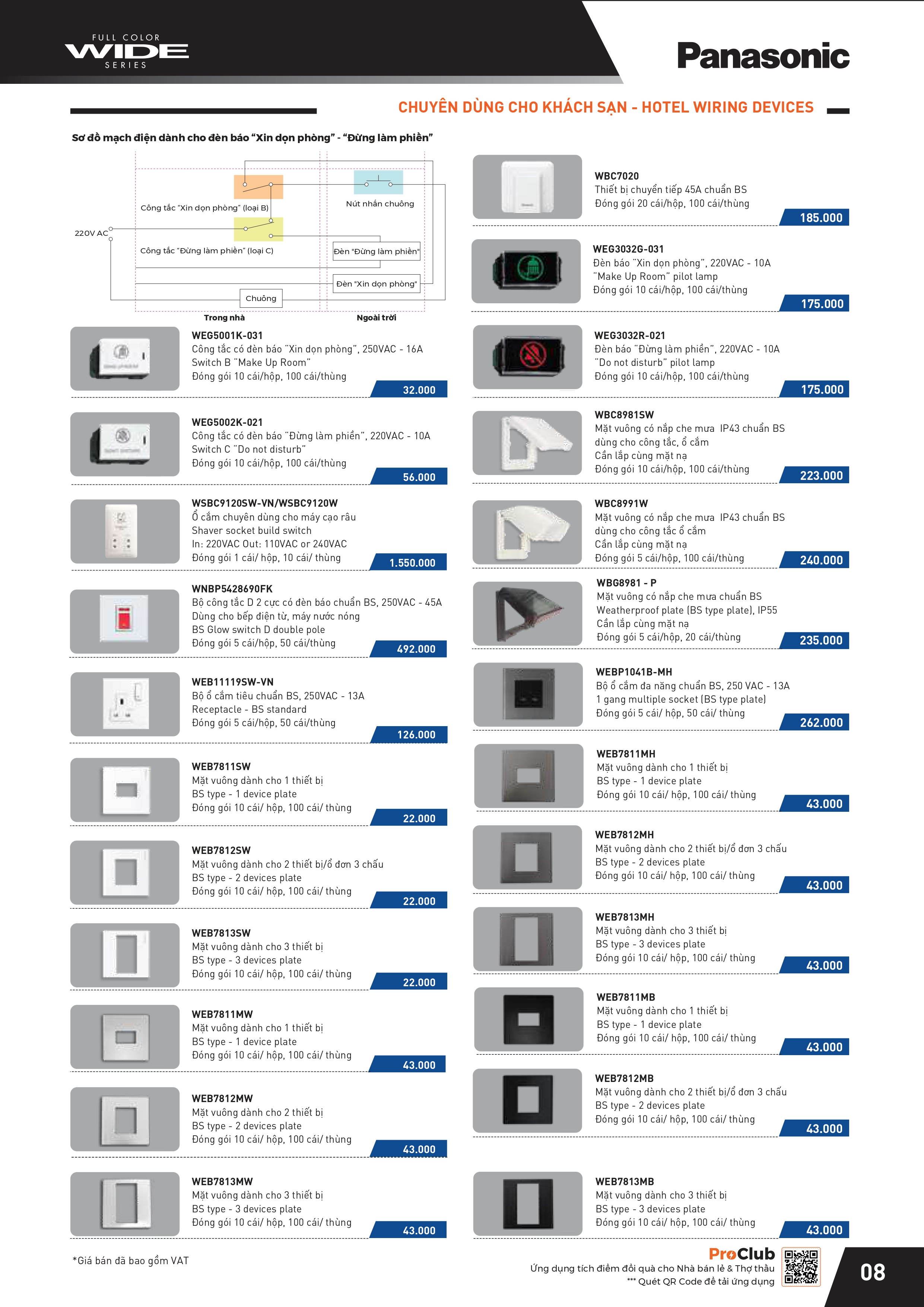 THIẾT BỊ ĐIỆN PANASONIC-NANOCO